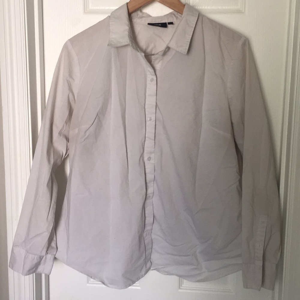 Apt 9 White Button Front Blouse Size XL